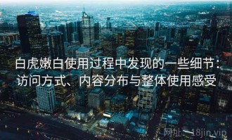 白虎嫩白使用过程中发现的一些细节：访问方式、内容分布与整体使用感受