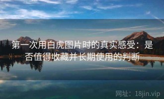 第一次用白虎图片时的真实感受：是否值得收藏并长期使用的判断