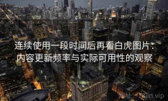 连续使用一段时间后再看白虎图片：内容更新频率与实际可用性的观察