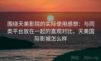 围绕天美影院的实际使用感想：与同类平台放在一起的直观对比，天美国际影城怎么样