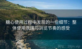 糖心使用过程中发现的一些细节：整体使用氛围与浏览节奏的感受