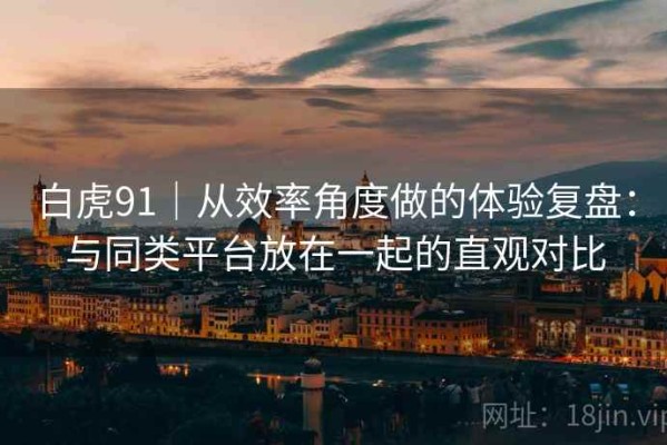 白虎91｜从效率角度做的体验复盘：与同类平台放在一起的直观对比