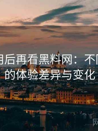 反复使用后再看黑料网：不同入口下的体验差异与变化