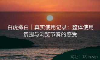 白虎嫩白｜真实使用记录：整体使用氛围与浏览节奏的感受