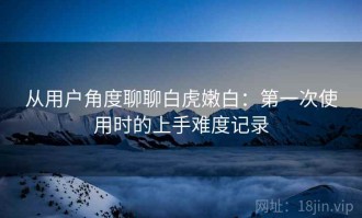 从用户角度聊聊白虎嫩白：第一次使用时的上手难度记录