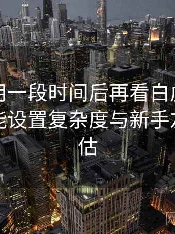 连续使用一段时间后再看白虎自扣在线：功能设置复杂度与新手友好度评估