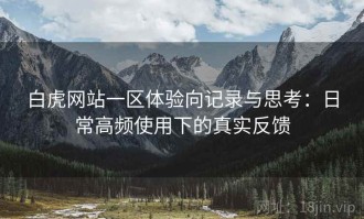 白虎网站一区体验向记录与思考：日常高频使用下的真实反馈