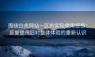 围绕白虎网站一区的实际使用感想：反复使用后对整体体验的重新认识