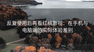 反复使用后再看红桃影视：在手机与电脑端的实际体验差别