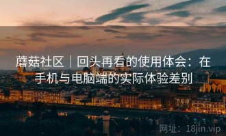 蘑菇社区｜回头再看的使用体会：在手机与电脑端的实际体验差别