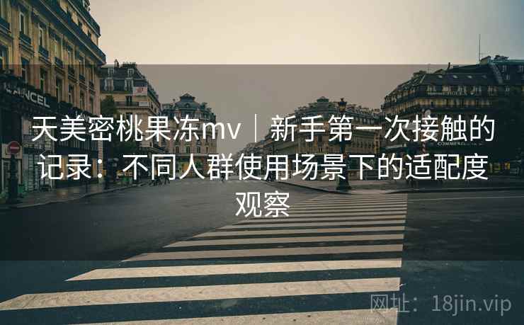 天美密桃果冻mv|新手第一次接触的记录:不同人群使用场景下的适配度观察 天美密桃果冻mv|新手第一次接触的记录:不同人群使用场景下的适配度观察