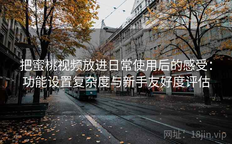 把蜜桃视频放进日常使用后的感受：功能设置复杂度与新手友好度评估