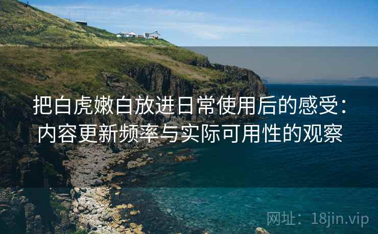 把白虎嫩白放进日常使用后的感受：内容更新频率与实际可用性的观察