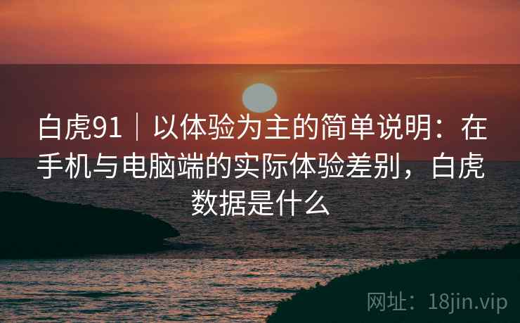 白虎91|以体验为主的简单说明:在手机与电脑端的实际体验差别,白虎数据是什么 白虎91|以体验为主的简单说明:在手机与电脑端的实际体验差别,白虎数据是什么